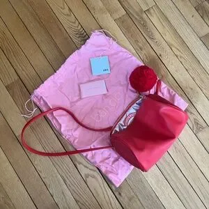 ban.do | Bags | Bando Bff Cylinder Pompom Bag Red | Poshmark